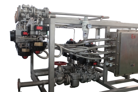 ガソリン企業のための蒸気弁の多岐管によって取付けられるシステムを減らす弁のスキッドによって取付けられる圧力