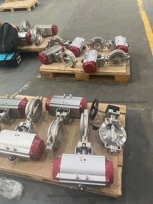 HPシリーズ ステンレス鋼製空気圧バタフライバルブ 2~24インチ