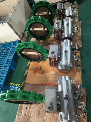 空気圧ラグバタフライバルブ アルミニウム青銅 EPDMシール 2~24インチ