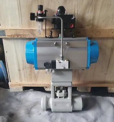 ANSI CLASS 150-900 高圧・高温用用固定ボール構造と排水機能を持つ気圧式ボールバルブ