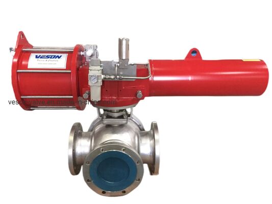 316 ステンレス 鋼 パネウマティック バターフライ バルブ JIS10-20K 名値圧力と ISO5211 直接マウント