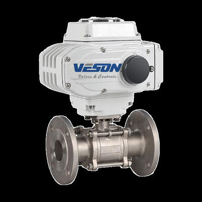 ISO5211規格、PN1.0-32.0MPa圧力定格の電動ボールバルブ 3ピースクランプタイプ