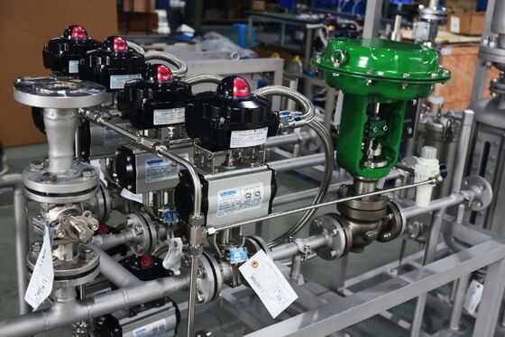 産業用途向けストレートスルー型フローティングボールバルブスキッドマウントシステム