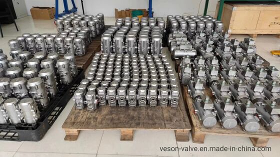 硬式アノジスアルミニウムラックピニオン設計のステンレスステール耐腐蝕気圧アクチュエーター