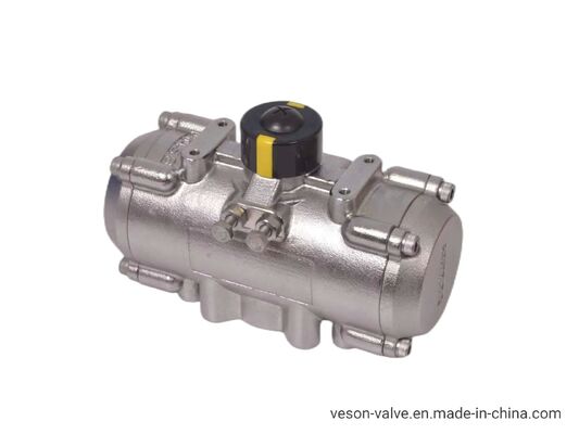 硬式アノジスアルミニウムラックピニオン設計のステンレスステール耐腐蝕気圧アクチュエーター