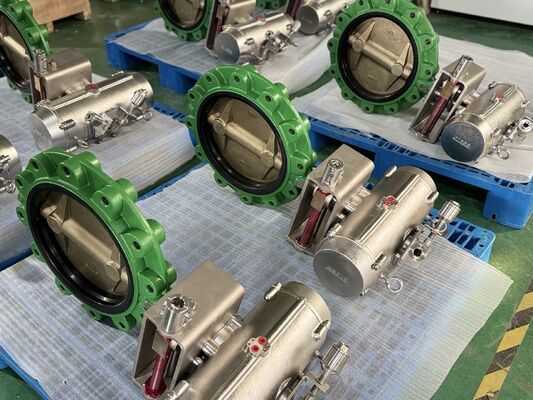 高性能 トリプルオフセット ラグ バターフライバル メタルシート 延長使用寿命 漏れなし