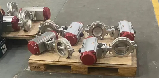 12インチ ANSI 150lb ラグバタフライバルブ NBRシート付き 高精度設定 リモートバルブ操作