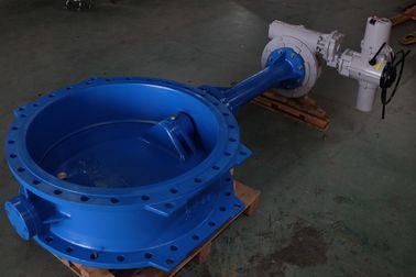 二重フランジのウエファーのタイプ空気の蝶弁は作動した